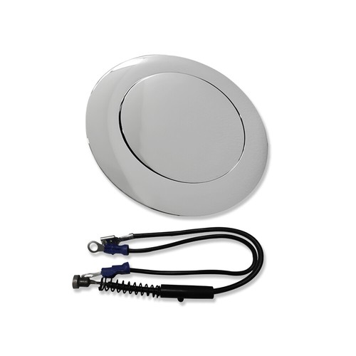 Chrome 14" Half Wrap 9 Holes New Age Style Steering Wheel & Smooth Horn Button - Picture 7 of 8