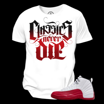 Jordan 12 Cherry Custom Unisex T-Shirt, Shirt To Match Sneakers