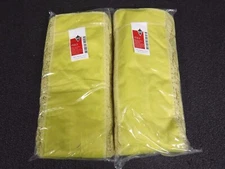 (2) Tough Guy Grainger 1TZC3, 48" x 5" Commercial Yellow Dust Mop Looped End (C)