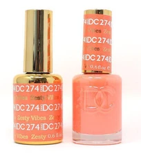 DND DC Soak Off Gel Polish + Matching Nail Lacquer - #274 Zesty Vibe