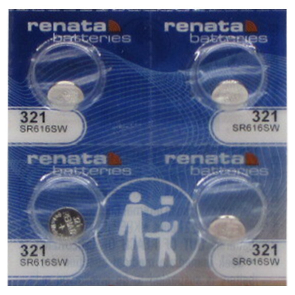 Renata 321 Silver Oxide Watch / Electronic Battery 4 Pcs