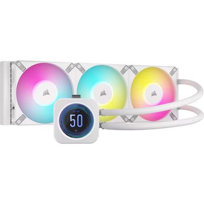 Corsair iCUE H150i ELITE LCD XT, 360mm AIO Liquid CPU Cooler, AF120 RGB ELITE