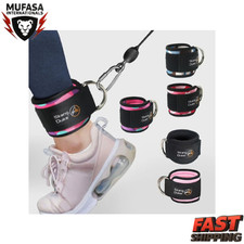 Adjustable D-Ring Ankle Strap for Cable Machine Gym Glute Leg Workout Cuff