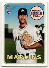 2018 Topps Heritage #698 Merandy Gonzalez Miami Marlins Rookie