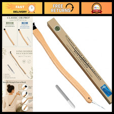 Adjustable 17" Curved Buffalo Horn Back Scratcher with Ergonomic Tip - Comfort
