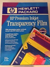 Hewlett Packard HP Premium Inkjet Transparency Film