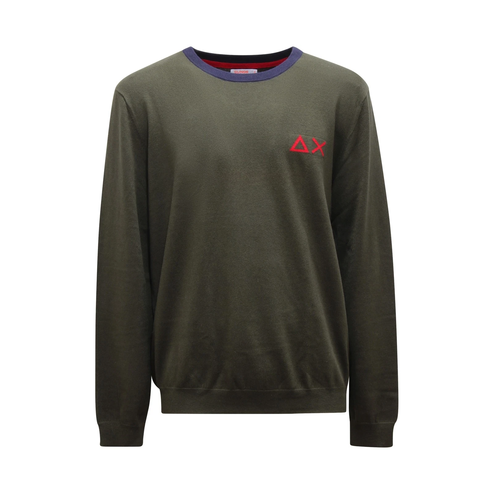 M4918 MENS SUN 68 MAN WOOL/COTTON SWEATER