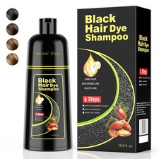 Champu Para Cubrir Canas Cabello Negro Hierbas Naturales Brillo Y Crecimiento.