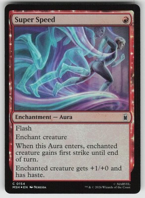 Super Speed 154 Common Marvel Super Heroes MTG Foil Near Mint