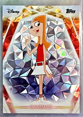 2026 Topps Disney Neon Candace Flynn Diamante Foilboard Card- #6 Phineas & Ferb