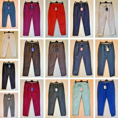 Italian Magic Pants Hose Jogger Super Stretch Gummibund One Size XL NEU