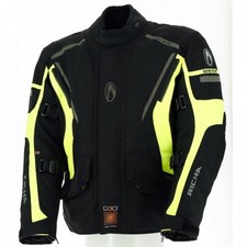 RICHA CYCLONE GTX Gore-Tex Giacca Moto Impermeabile Touring Giallo Fluo