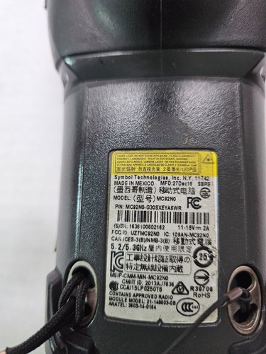 1 x Used Zebra Motorola Symbol MC92N0 CE7.0  P/N: MC92N0-G30SXEYA5WR  Lot #1416 - Picture 7 of 16