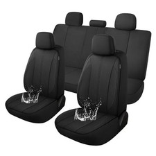 Car Seat Covers for Full Seats,Waterproof Seat Covers for Full Set Black
