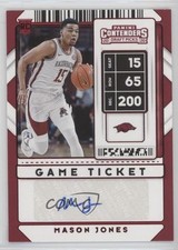 2020 Panini Contenders Draft Picks Sticker Game Ticket Red Mason Jones Auto 17w0