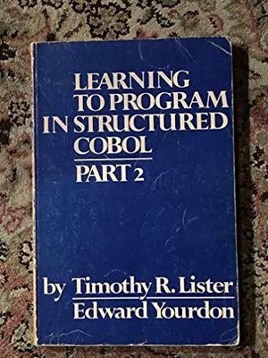 Learning to Program in - Paperback, by Lister Timothy R.; - Acceptable n