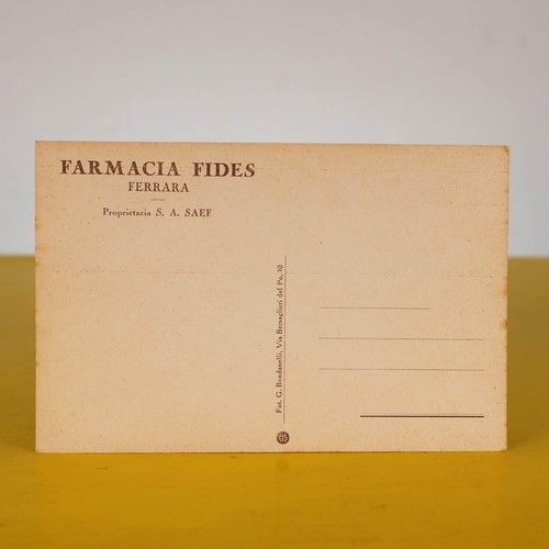 rara cartolina vintage farmacia fides ferrara - Picture 2 of 3