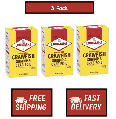 #ad #ad Louisiana Fish Fry Crawfish Shrimp amp; Crab Boil 3 oz Pack of 3 $10.99