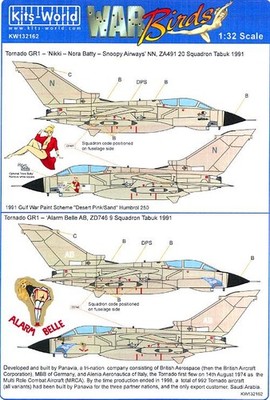 Kits World Decals 1/32 PANAVIA TORNADO GR4 Nikki (Nora Batty) & Alarm Belle