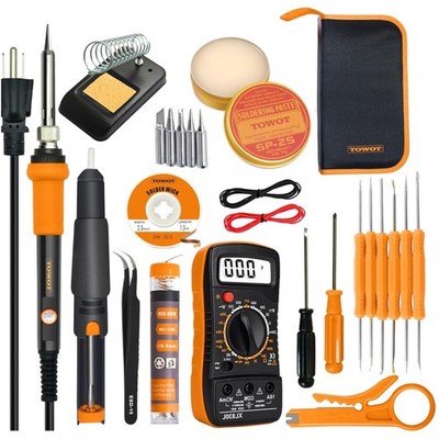 60W Soldering Iron Kit with Adjustable Temperature