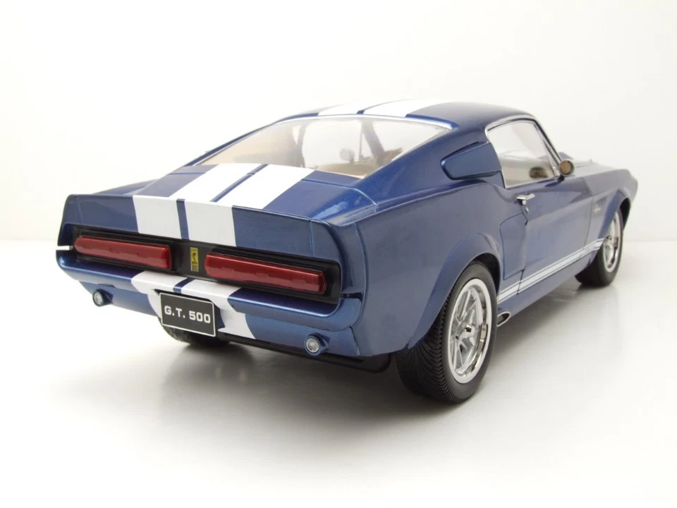 Ford Shelby Mustang GT500 1967 blau weiß Modellauto 1:12 KK Scale - Bild 2 von 4