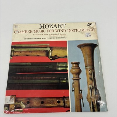CZECH PHILHARMONIC WIND ENSEMBLE MOZART - CHAMBER MUSIC FOR WIND LP 1976 pressin