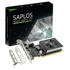 SAPLOS GT 730 4GB Scheda Video 2 HDMI DisplayPort VGA DDR3 64 bit Low Profile