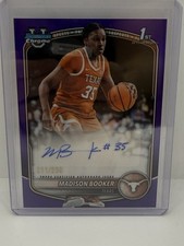 MADISON BOOKER 2025-26 BOWMAN U CHROME 1ST PURPLE REFRACTOR AUTO /250 