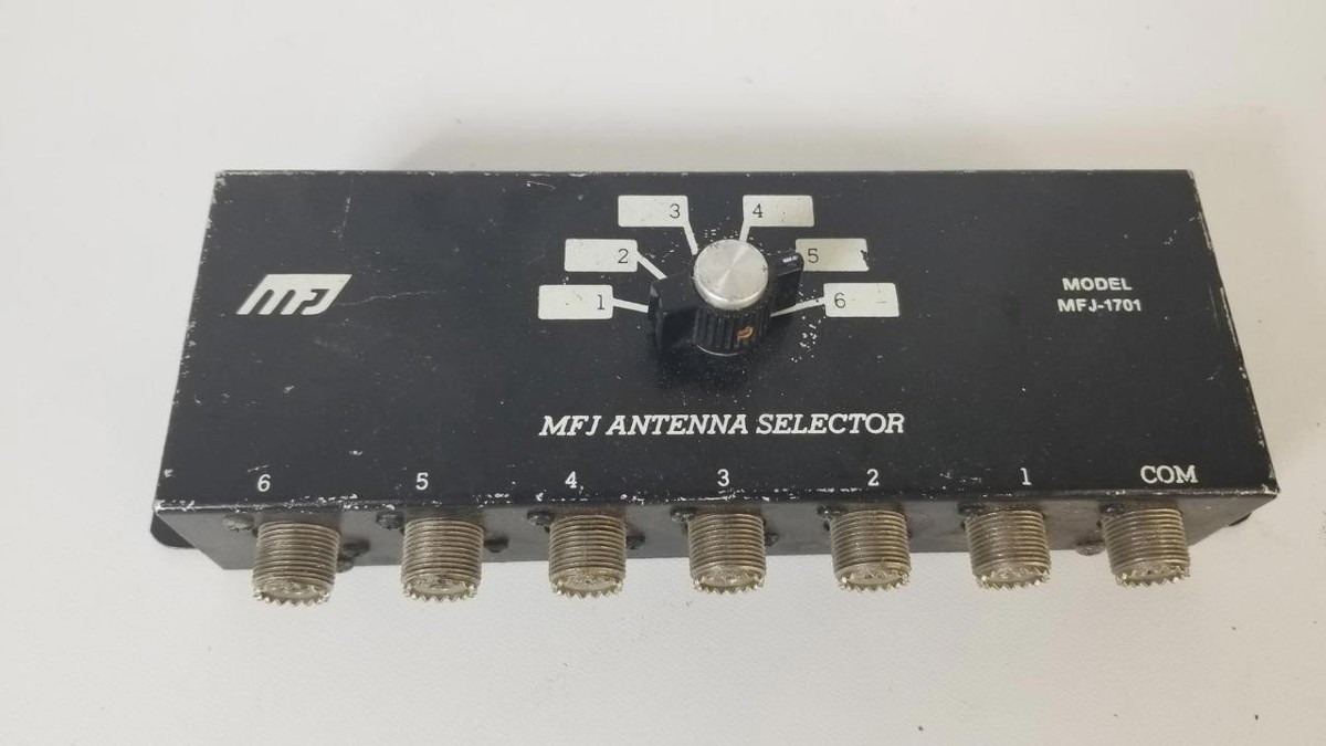 MFJ Antenna Selector MFJ-1701 Manual Switch for Multiple Antenna