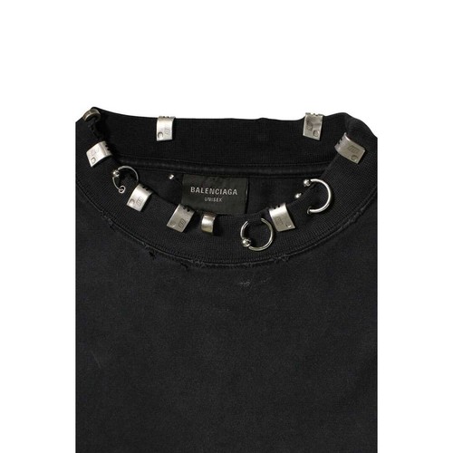 Balenciaga 23AW 761460 TPVD4 Pierced Embellished Distressed Crew Neck Used 0f7d6 - Bild 4 von 4