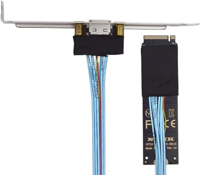xiwai M.2 2280 NGFF-Kartenadapter PCI-E4.0 M-Key auf Oculink SFF-8612 SFF-8611