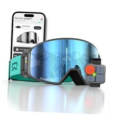 Multifunctional Smart Bluetooth Ski Goggles with Walkie G03 Cylindrical Blue