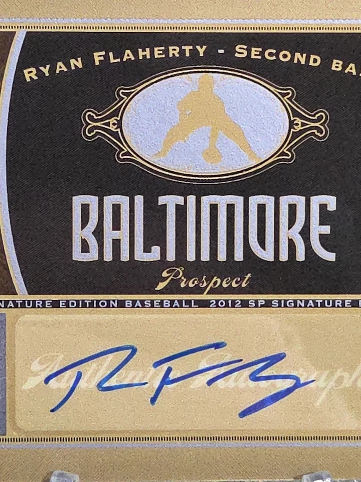 Ryan Flaherty 2012 SP Signature Edition Autograph Baltimore Orioles - Image 3 of 3