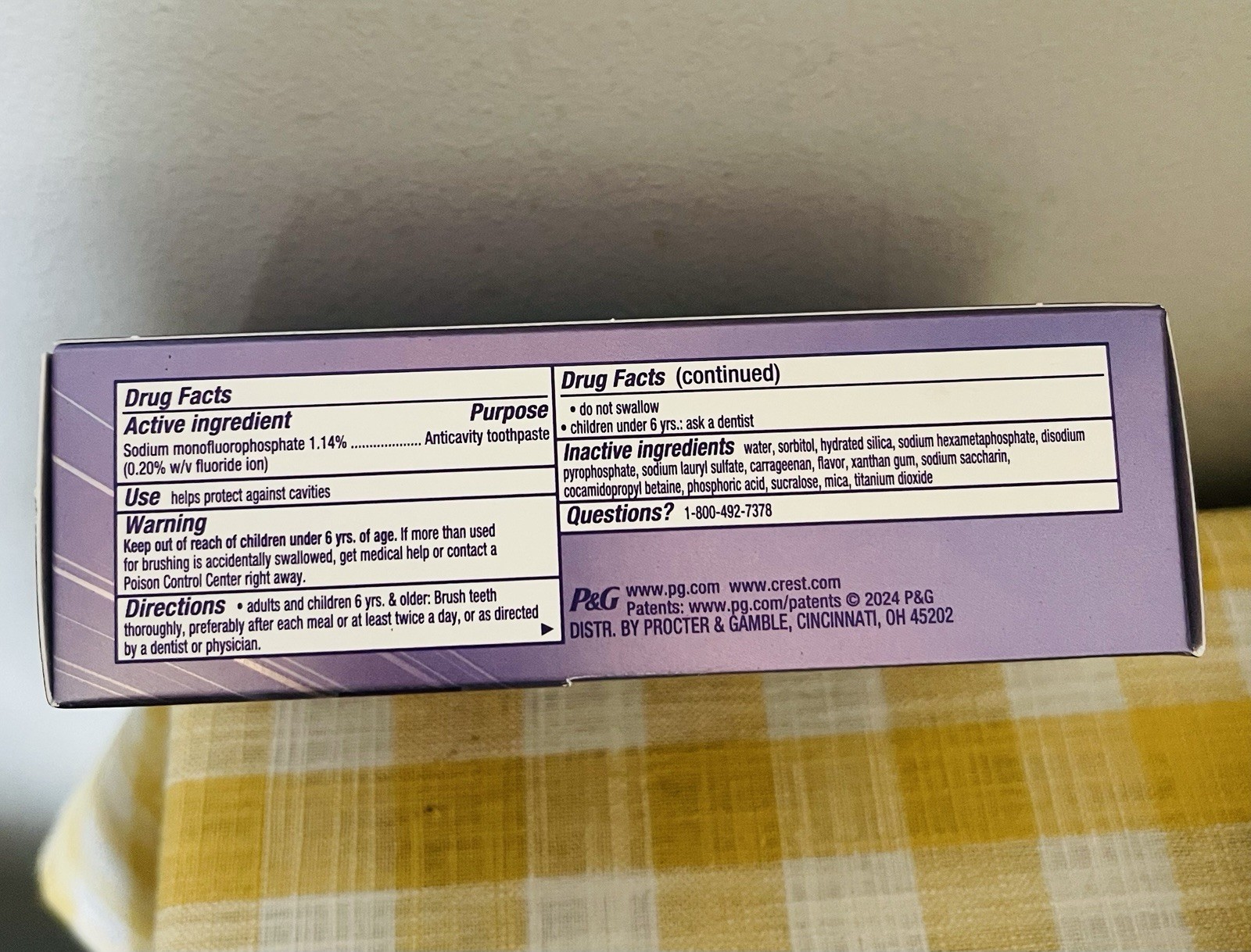 Crest 3DWhite Brilliance Deep Stain Remover Ultra White Toothpaste 2.1 oz New