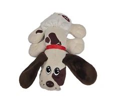 Pound Puppies Newborns Brown & White Dog Plush 2021 Hasbro Basic Fun W/ Diaper