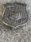 RARE  WW1 LACENIN NEW YORK MILITARY CENSUS 1917 BADGE