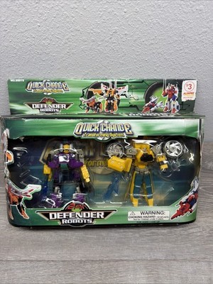 Quick Change Transforming System 2pk Defender Robots 2009 Polyfect Toys #88819