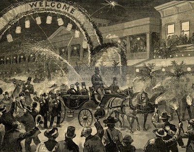 PRESIDENT ULYSSES S GRANT KEY WEST FLORIDA TORCHLIGHT 1880 11X14 PHOTO
