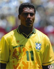 ROMARIO SIGNED BRAZIL WORLD CUP 1994 14X11 PHOTOGRAPH (ACG CERT AG17880)