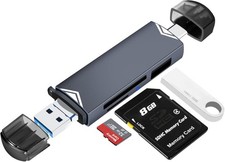 SD Kartenleser 3 in 1 USB A/C/Micro für Flash Drive SD/Micro SD/TF Adapter