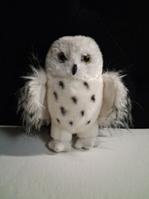 Douglas Cuddle Toys White Spotted Snow Owl Plush 8" Stuffed Animal Toy Wizard