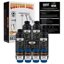 Raptor Blue Metallic Urethane Spray-On Truck Bed Liner Spray Gun, 4 Liters