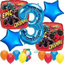 Anagram Hot Wheels Monster Truck Birthday Balloons Party #3 Officially Licensed