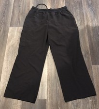 LOT OF 4 PR. Medline AVE Black Scrub Pants Sz Large Petite L Used Fading Women