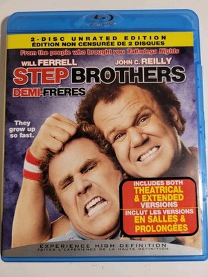 Step Brothers, 2008 (Blu-ray 2 Disc Unrated Edition) Will Ferrell, John C Reilly