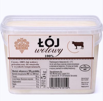Premium 100% Rindertalg 5 kg - Schutzhütte Bukowina