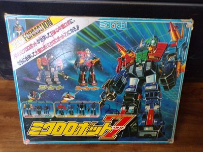 80's Takara Japan Microman 7-2-1 Robot Formation w/Box Diaclone Transformers