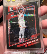 2021-22 PANINI DONRUSS OPTIC DE‘ANDRE HUNTER BLACK CHOICE PRIZM 1/1 HOT 1 of 1