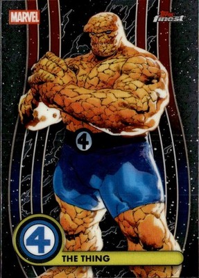 2026 Topps Finest Marvel Fantastic Four The Thing #004 Common