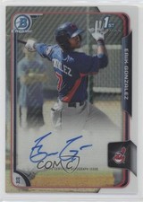 2015 Bowman Chrome Prospects Refractor 343/499 Erik Gonzalez #BCAP-EG Auto 01xq